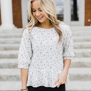 ROOLEE floral peplum
